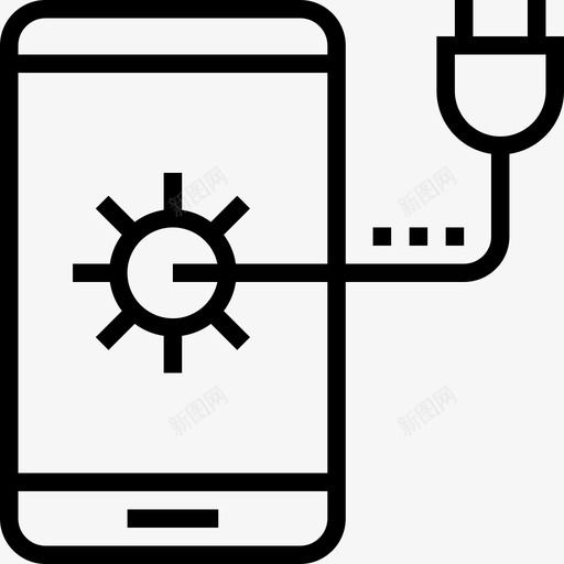 智能手机生态6线性图标svg_新图网 https://ixintu.com 智能手机 生态6 线性