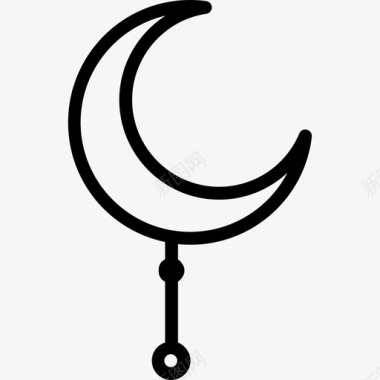 月亮伊斯兰教直系图标图标