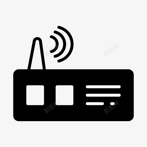 wifi信号网络无线图标svg_新图网 https://ixintu.com wifi信号 无线 网络 通信