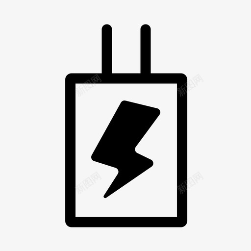 插头电池电源图标svg_新图网 https://ixintu.com 插头 插座 电池 电源 设备