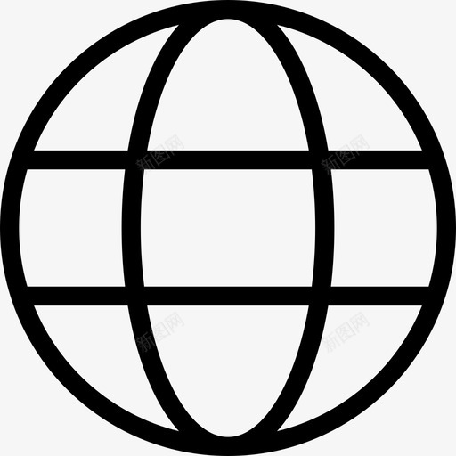 全球物流配送2直线图标svg_新图网 https://ixintu.com 全球 物流配送2 直线