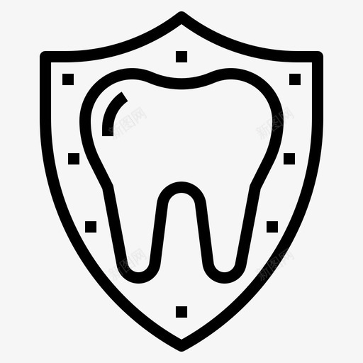 牙齿保护医疗保健医疗图标svg_新图网 https://ixintu.com 医疗 医疗保健 牙齿保护