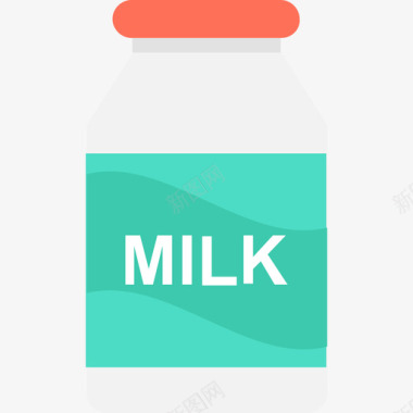 牛奶食物17平的图标图标
