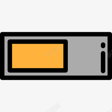 电池电子设备8线性颜色图标图标