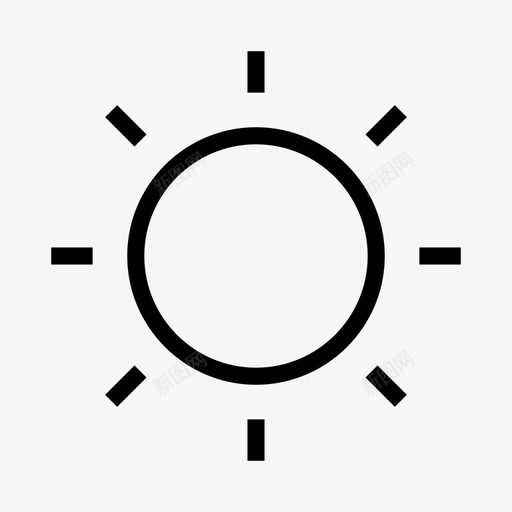 太阳气候白天图标svg_新图网 https://ixintu.com 天气 太阳 气候 白天 阳光