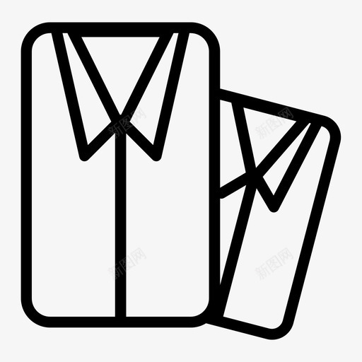 衬衫衣服整理器图标svg_新图网 https://ixintu.com 整理器 款式 衣服 衬衫