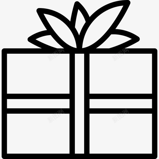 礼物圣诞节和玩具直系图标svg_新图网 https://ixintu.com 圣诞节和玩具 直系 礼物