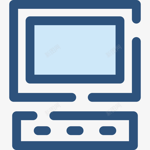 计算机电子12蓝色图标svg_新图网 https://ixintu.com 电子12 蓝色 计算机