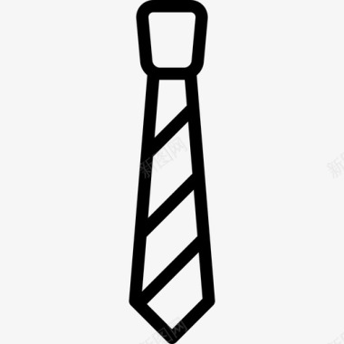 领带服装时尚直系图标图标