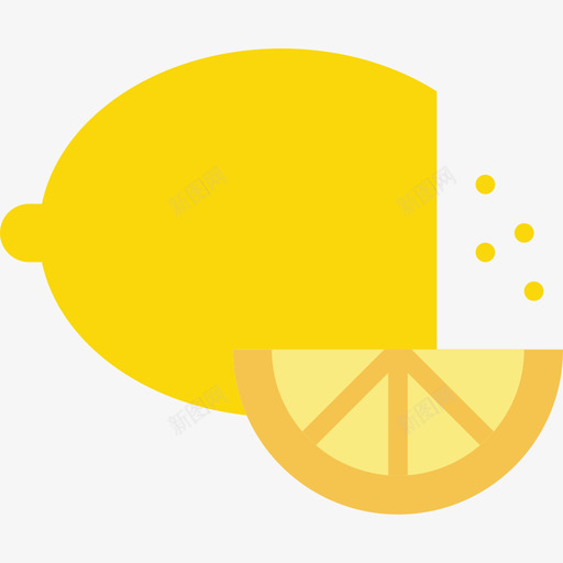 柠檬美食2扁平图标svg_新图网 https://ixintu.com 扁平 柠檬 美食2