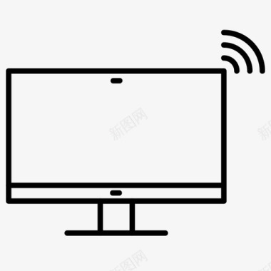 计算机信号互联网显示器图标图标