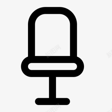 办公椅舒适家具图标图标