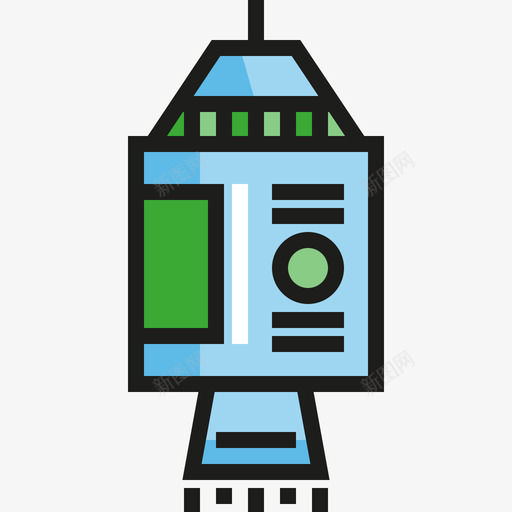 太空船科学线性颜色图标svg_新图网 https://ixintu.com 太空船 科学 线性颜色