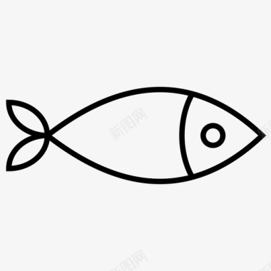 鱼海洋锐利图标图标