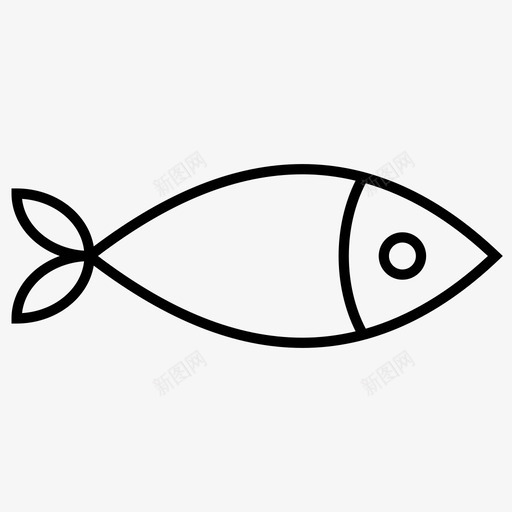 鱼海洋锐利图标svg_新图网 https://ixintu.com 海洋锐利 鱼