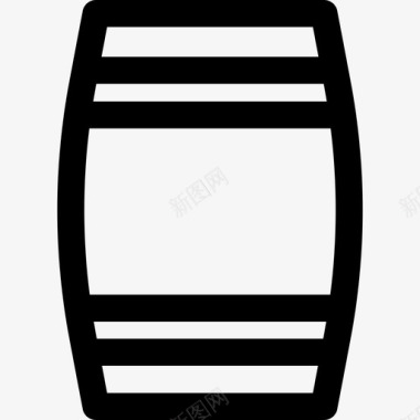 酒桶食物线性酒庄元素图标图标