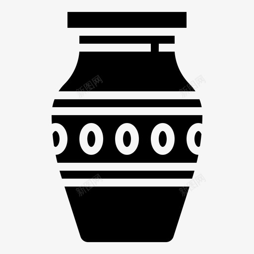 陶器碗手工制作图标svg_新图网 https://ixintu.com 手工制作 泰国 泰国符号字形 碗 陶器