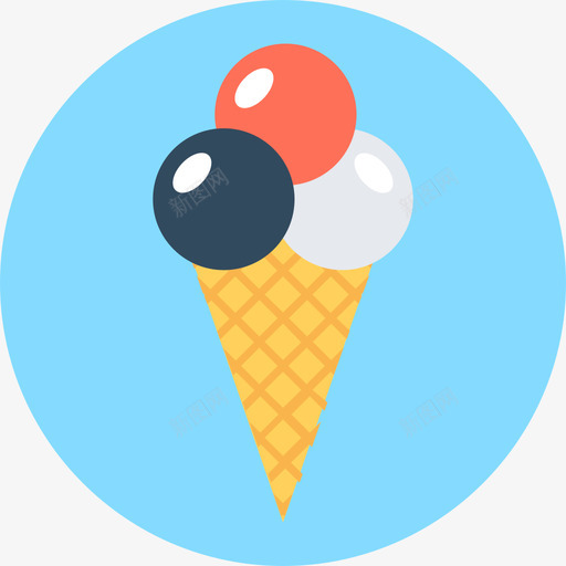 冰淇淋马戏团2圆形图标svg_新图网 https://ixintu.com 冰淇淋 圆形 马戏团2