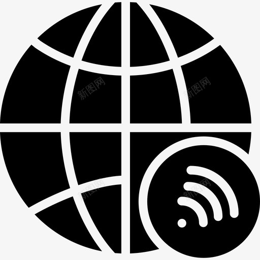 全球新闻媒体2填充图标svg_新图网 https://ixintu.com 全球 填充 新闻媒体2