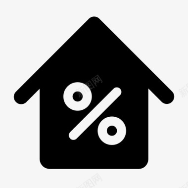 房子折扣贷款图标图标