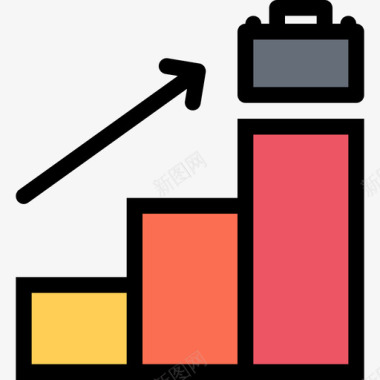 利润商业和搜索引擎优化颜色图标图标