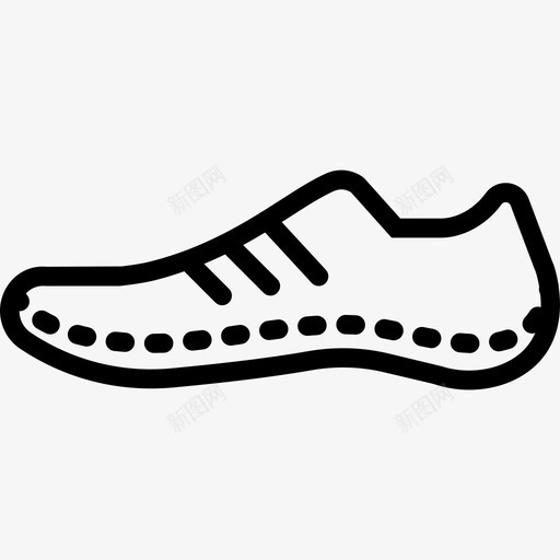 鞋运动系列直线型图标svg_新图网 https://ixintu.com 直线型 运动系列 鞋