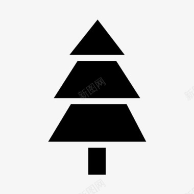 树圣诞自然图标图标