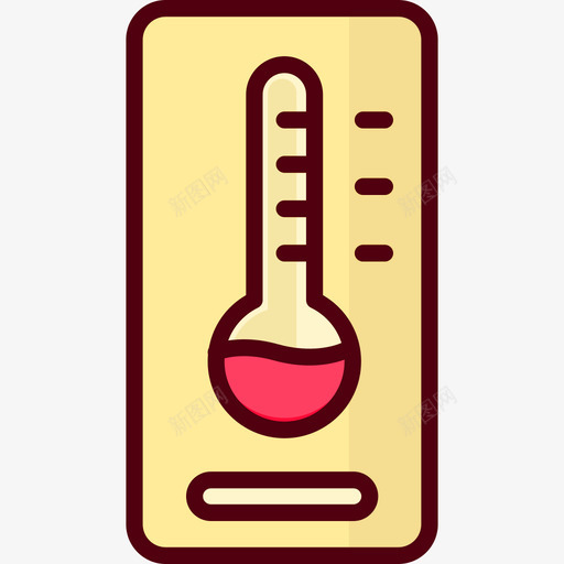 温度计冬季运动2线性颜色图标svg_新图网 https://ixintu.com 冬季运动2 温度计 线性颜色