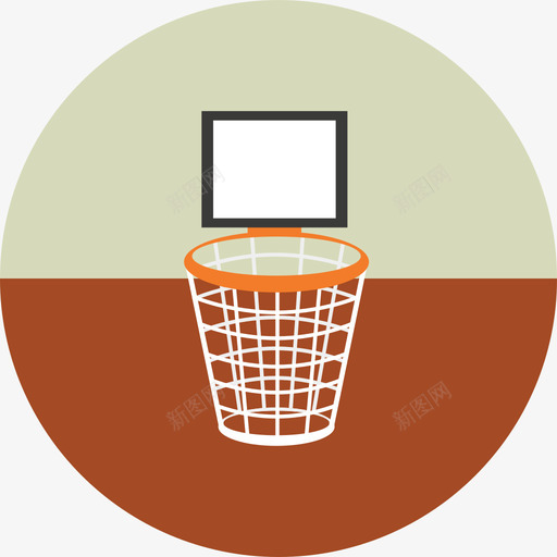 篮球运动5圆圈平图标svg_新图网 https://ixintu.com 圆圈平 篮球 运动5