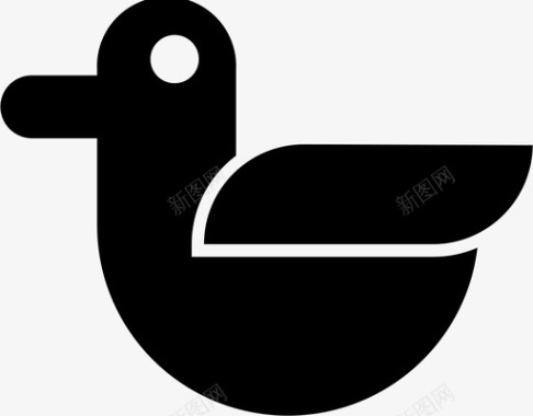 鸭子动物鸟图标图标