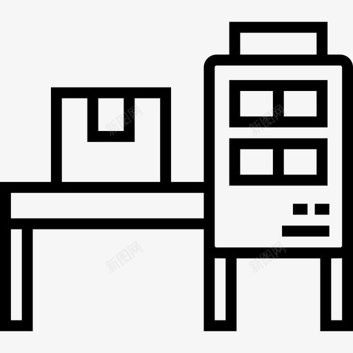 工业3直线输送机图标svg_新图网 https://ixintu.com 工业3直线输送机