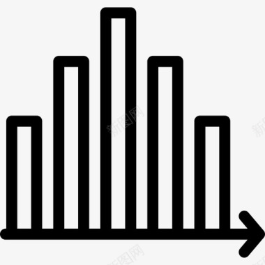 条形图图表方案2线性图标图标