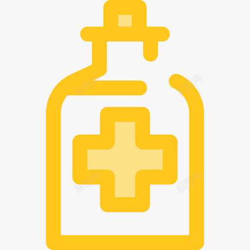 酒精健康和医疗8黄色图标svg_新图网 https://ixintu.com 健康和医疗8 酒精 黄色