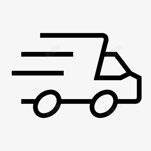 送货车电子商务购物图标svg_新图网 https://ixintu.com 价值 用户界面 电子商务 购物 送货车