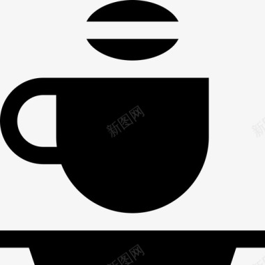 咖啡咖啡厅5号加满图标图标