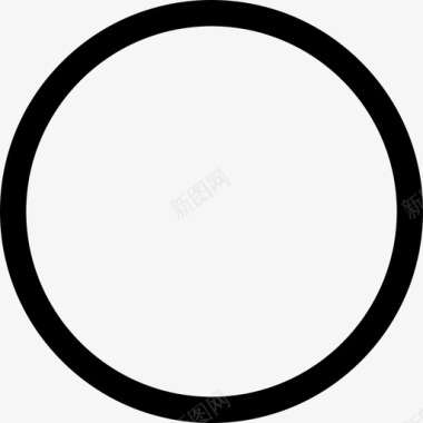 圆形形状集合线性图标图标