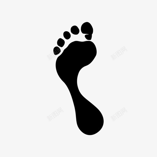 左脚印人人的脚印图标svg_新图网 https://ixintu.com 人 人的脚印 左脚印 脚印