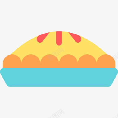 派食品和餐厅元素扁平图标图标