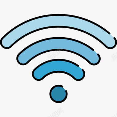 Wifi通讯17彩色128px图标图标