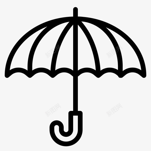雨伞送货物流图标svg_新图网 https://ixintu.com 保护 旅行2 物流 送货 雨伞