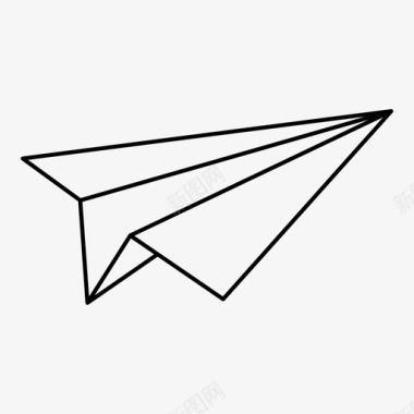 纸飞机信息发送图标图标
