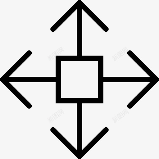 移动箭头设置直线图标svg_新图网 https://ixintu.com 直线 移动 箭头设置
