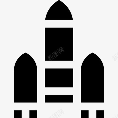 火箭宇宙元素2填充图标图标