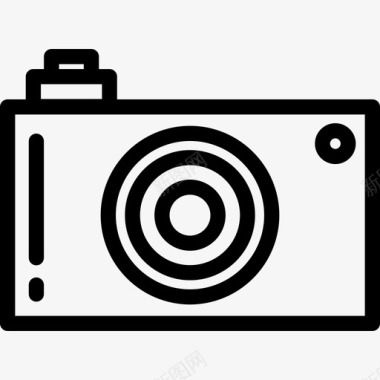 照相摄像机照相机和配件线性图标图标