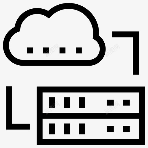 云服务器数据库主机图标svg_新图网 https://ixintu.com 主机 云服务器 存储 数据库 数据库服务器线
