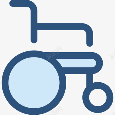轮椅医院10号蓝色图标图标