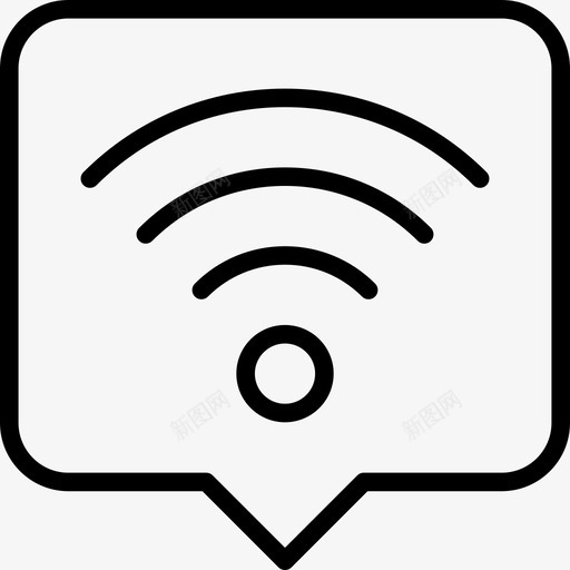 Wifi餐厅元素2线性图标svg_新图网 https://ixintu.com Wifi 线性 餐厅元素2