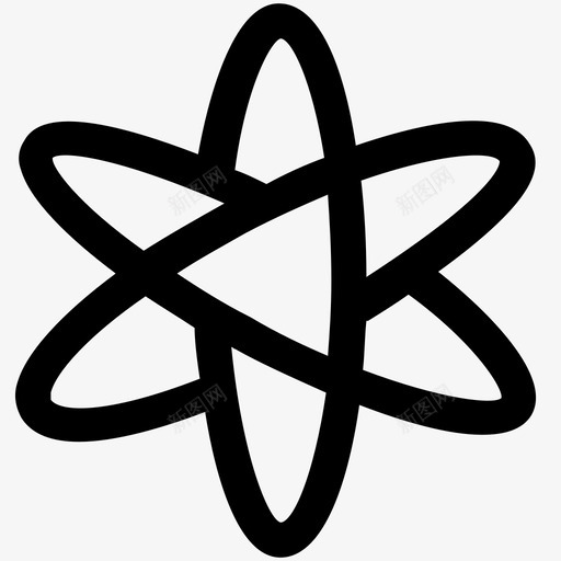 科学原子化学图标svg_新图网 https://ixintu.com 化学 原子 天才 核 物理学 科学