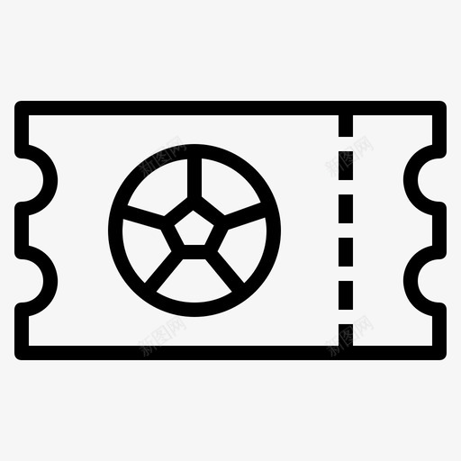 足球票比赛足球图标svg_新图网 https://ixintu.com 体育 比赛 足球 足球大纲 足球票