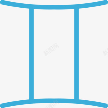 双子座空间与科学2色彩图标图标